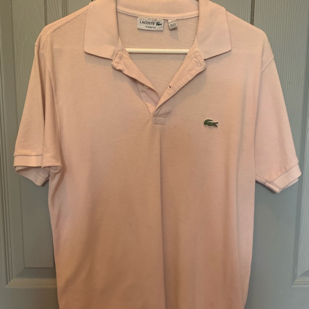 Lacoste Light Pink Polo L.12.12 - Picture 1 of 3